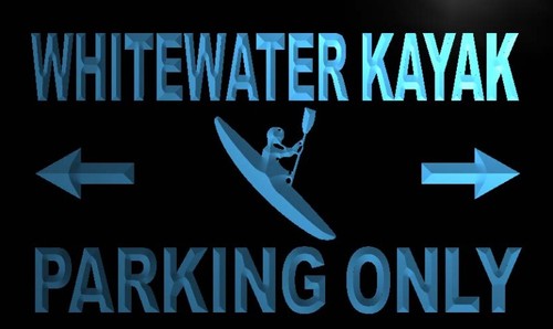 Whitewater Kayak Parking Only Neon Light Sign